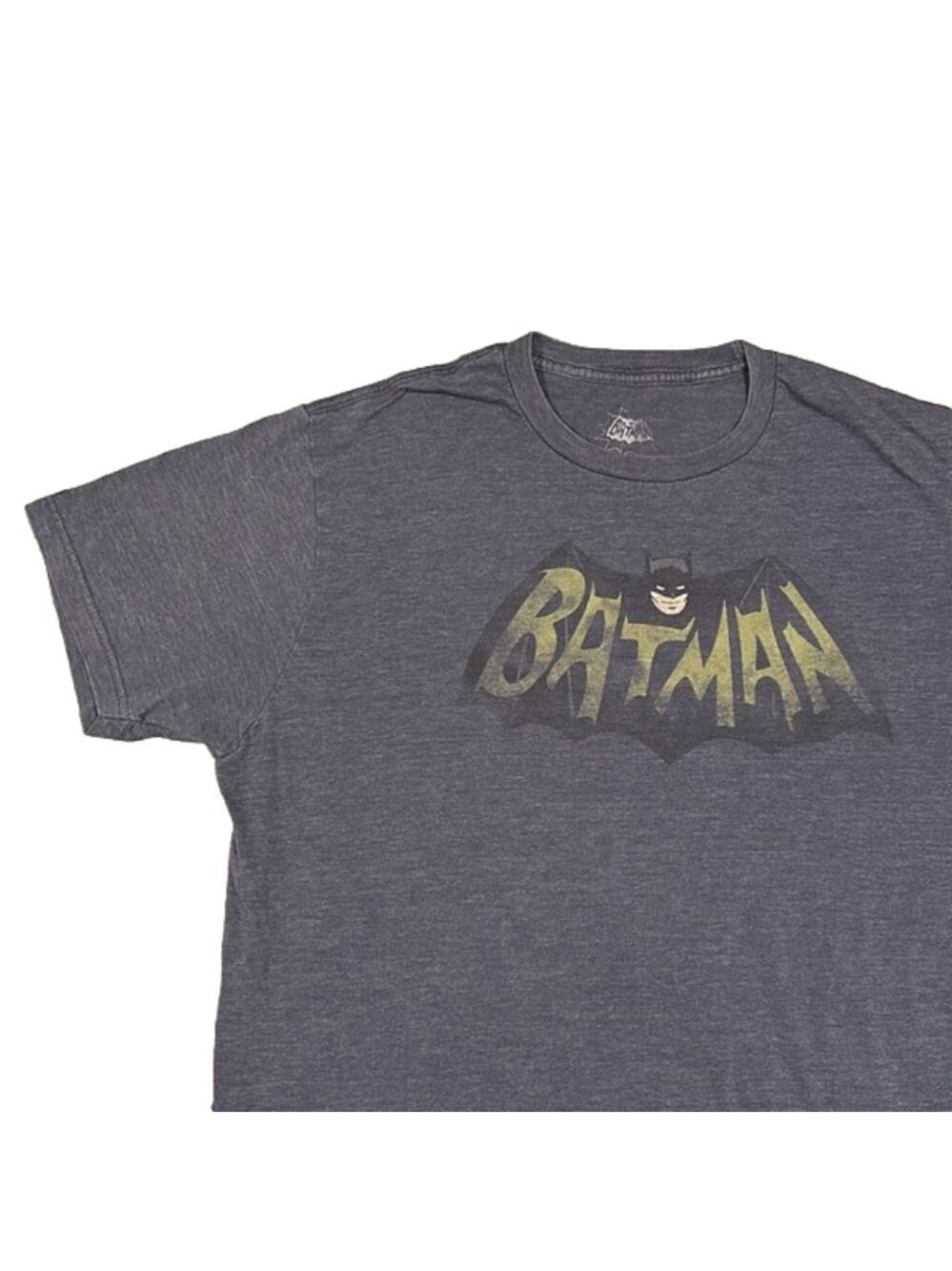 Batman Heathered Dark Grey Soft Graphic T-Shirt